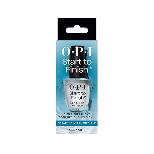 OPI Nail Lacquer Base Coat | Clear Nail Polish Base Coat |Chip Resistant, Protects Nails, Prevents Discoloration