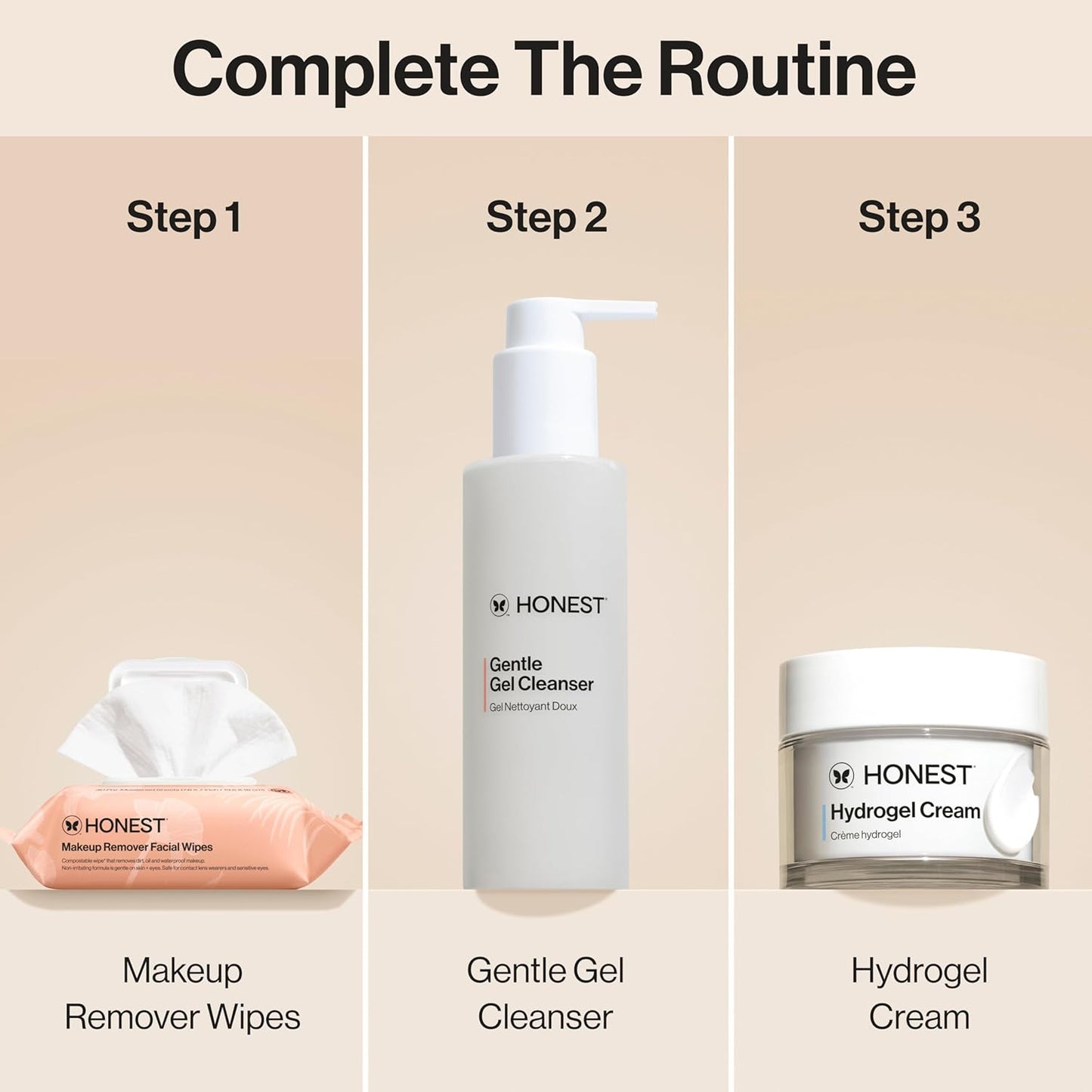 Honest Beauty Fragrance-Free Makeup Remover Wipes | Hypoallergenic, Plant-Based, 30 Count