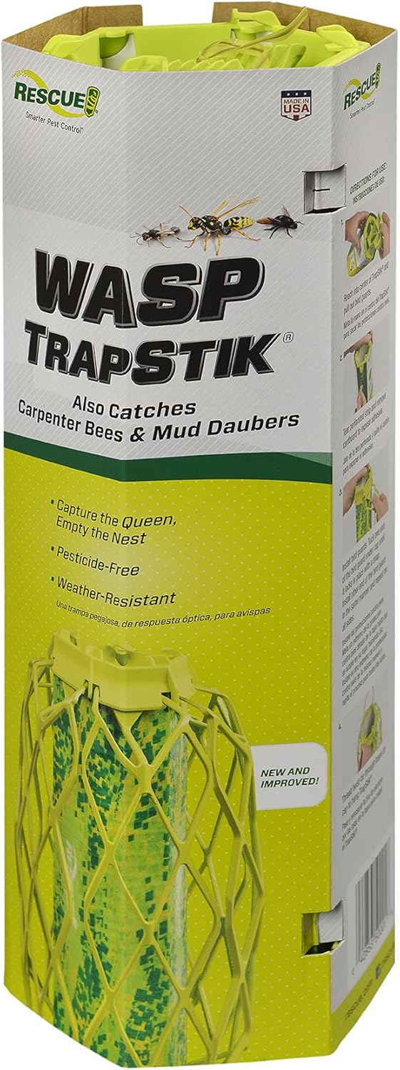 TrapStik for Wasps, Mud Daubers, Carpenter Bees – 2 Pack