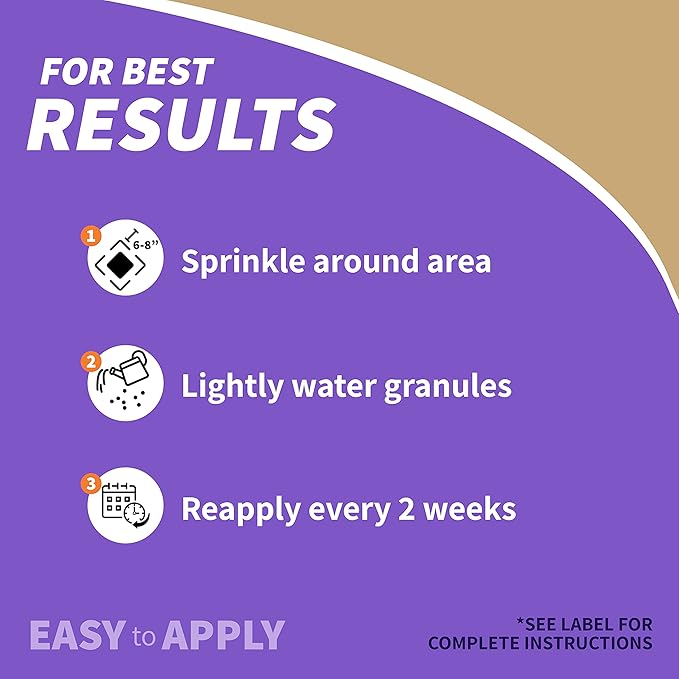 Bonide Repels-All Animal Repellent Granules, 3 lbs. Ready-to-Use Deer & Rabbit Repellent, Deter Pests from Lawn & Garden