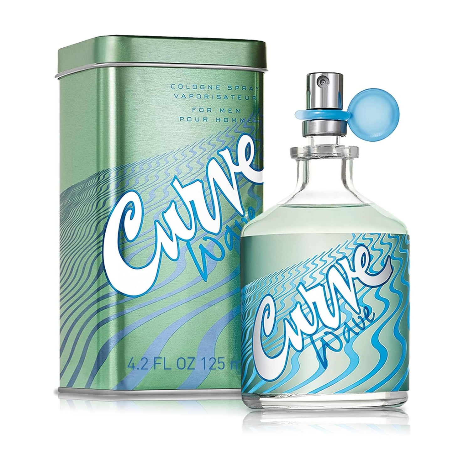Curve Men's Cologne Fragrance Spray, Casual Cool Day or Night Scent, Curve Wave, 4.2 fl oz