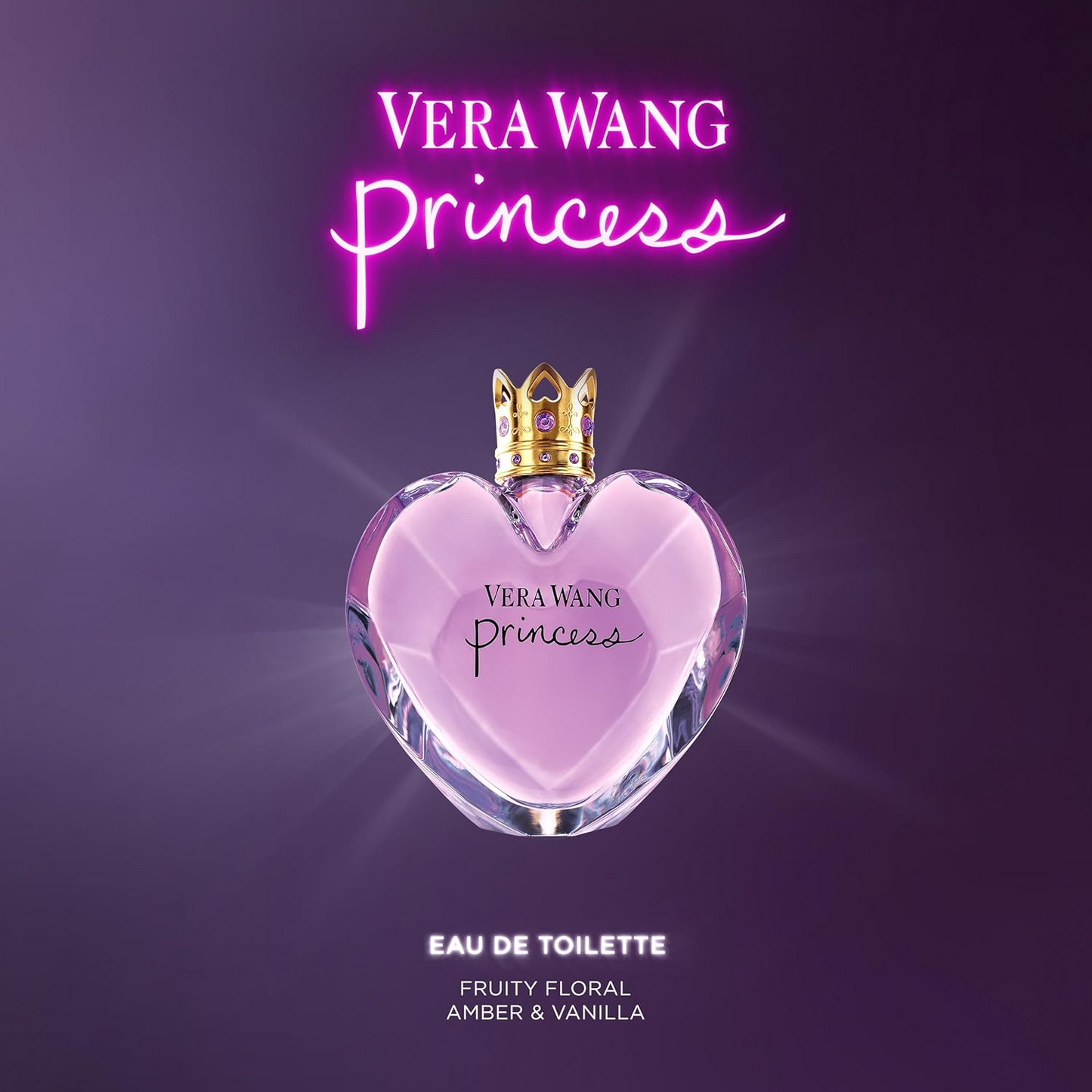 Vera Wang Princess Eau de Toilette 3.4 fl oz (Pack of 1), Notes of Apple, Quava, and Vanilla, Women's Fragrance, Long Lasting, Everyday Fragrance, Travel Size