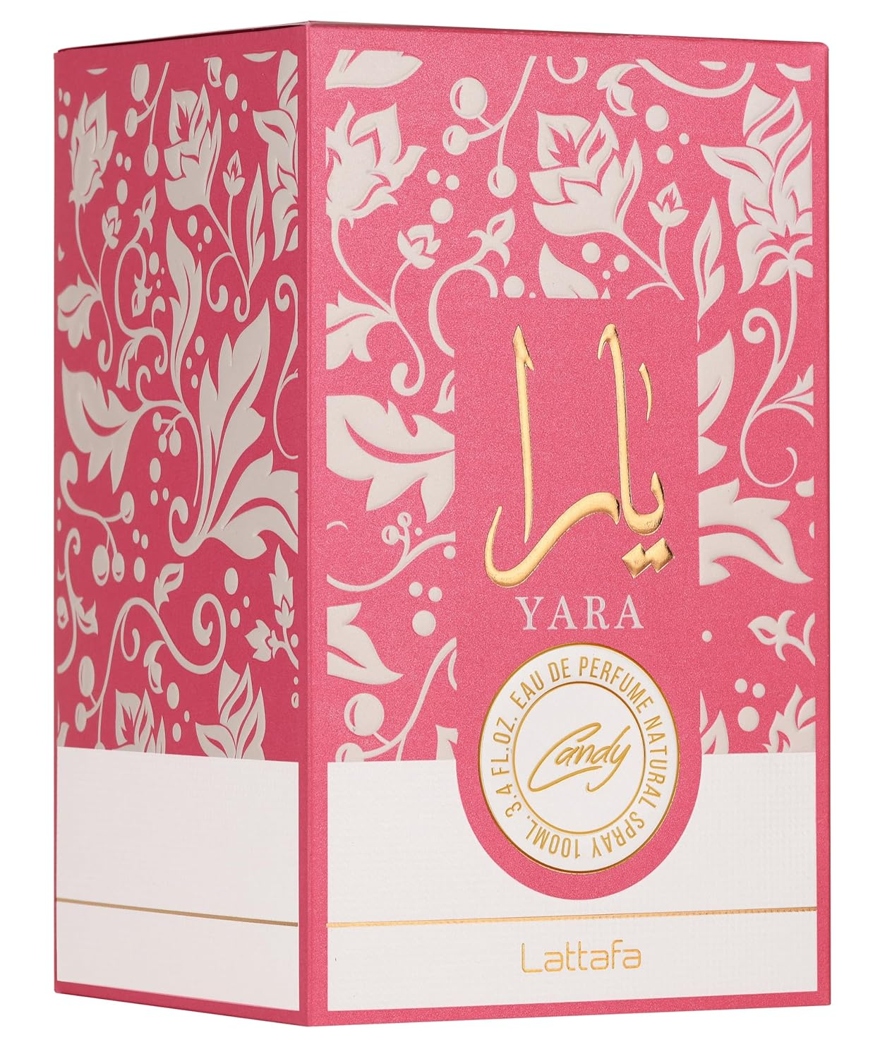 Lattafa Yara Candy - Vanilla, Fruity, Citrus, Floral - Eau de Parfum Long-Lasting Fragrance for Women, 3.40 Ounce / 100 ml