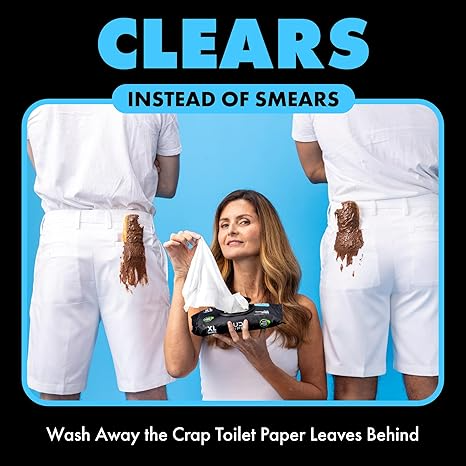 DUDE Wipes - Flushable Wipes - 6 Pack, 288 Wipes - Unscented Extra-Large Adult Wet Wipes - Vitamin-E & Aloe - Septic and Sewer Safe