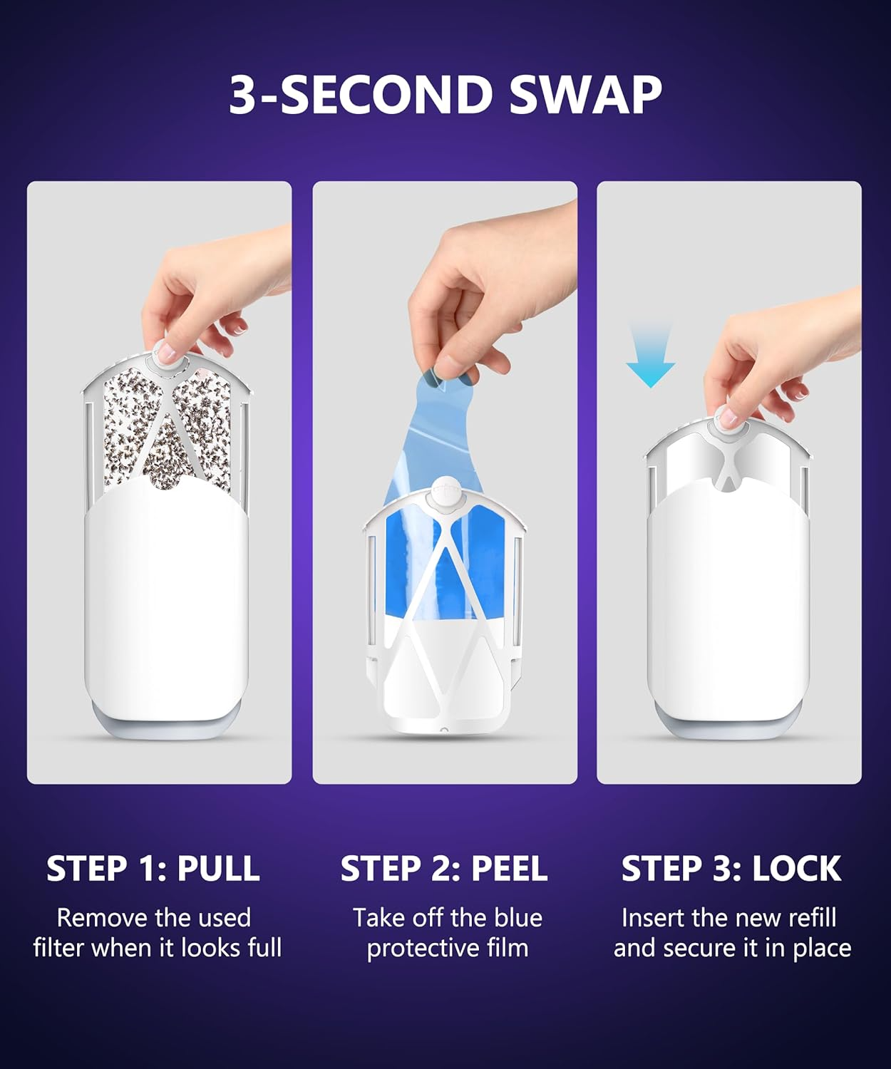 10 Pack Refill Cartridges, 2025 Upgraded High-Stick Refills, Compatible with Indoor Light M364 & Max, Easy to Replace