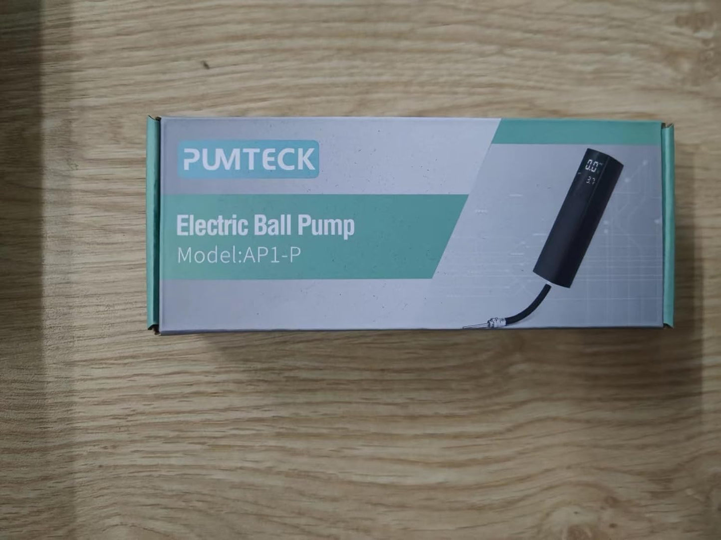 Pumteck Electric Ball Pump, Smart Air Pump Portable Fast Ball Inflation with Precise Pressure Gauge and Digital LCD Display for Football Basketball Volleyball Football (2 Pin and 1 Spout)