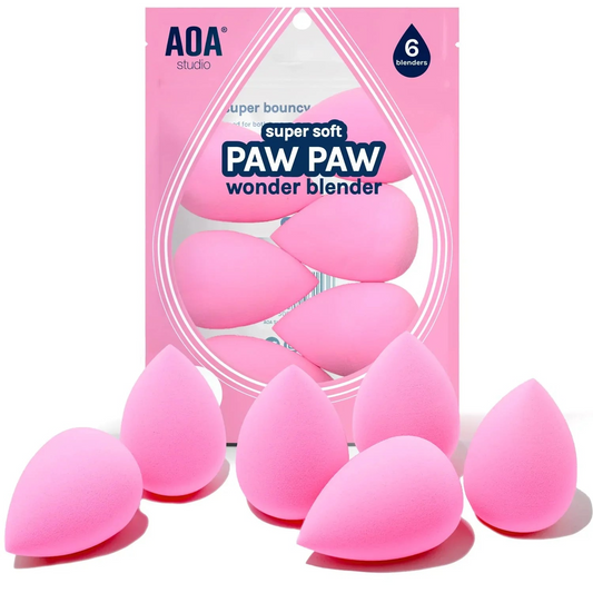 AOA Studio Latex-Free Makeup Sponge Set of 6, Super Soft for Powder, Cream &amp; Liquid