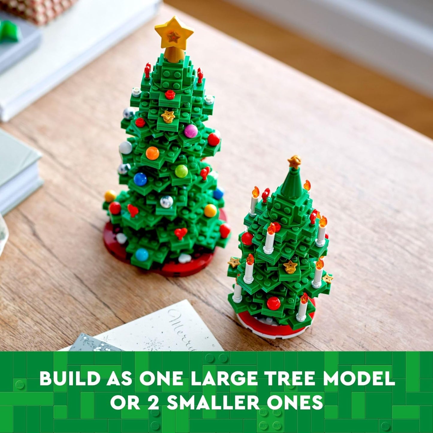 Christmas Tree - Building Toys for Kids, Boys & Girls, Ages 12+ - Mini Christmas Tree Decorations for Tabletop & Home - Gifts for Boys & Girls - 40573