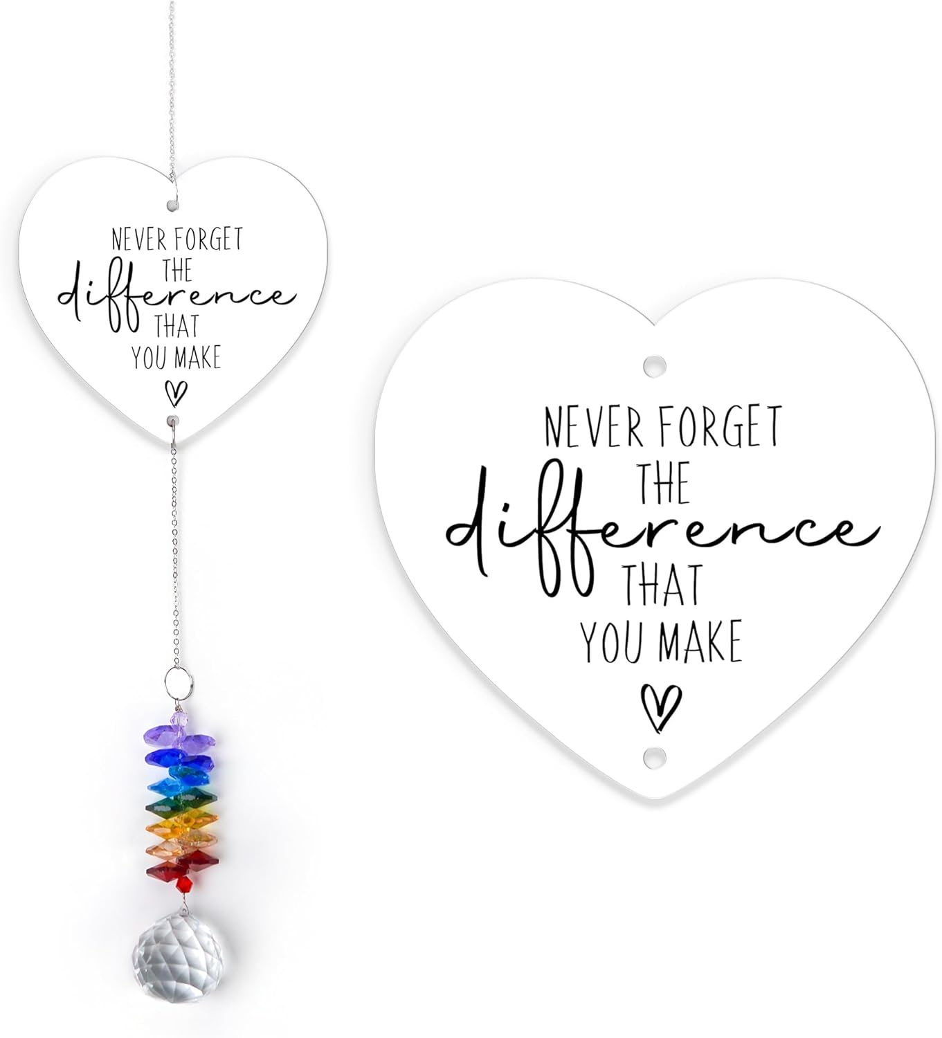 Aluminum Ornament Suncatcher - You are Appreciated - Inspirational Gift Ideas - Encouragement Christmas Ornament - Thank You Gifts for Women Men Friends - Appreciation Gifts for Coworker