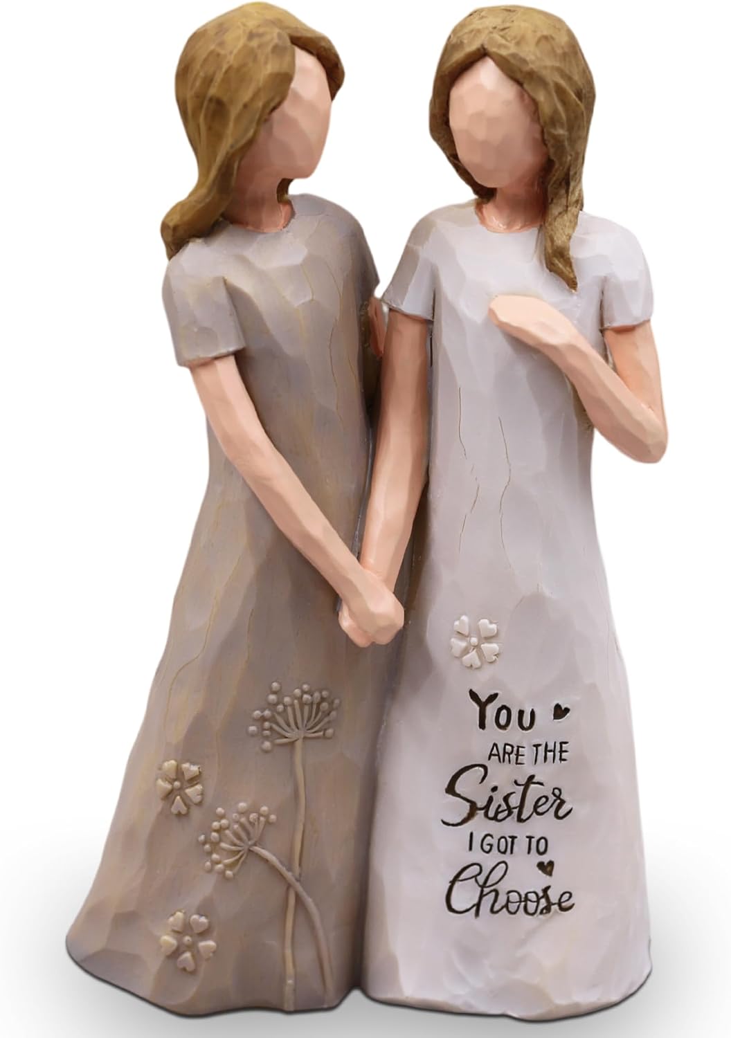 BORLESTA Best Friend Birthday Gifts for Women - Friendship Gifts for Women, Gifts for Friends Women, Sister Birthday Gifts, Bestie Gifts for Women - Friend Hand-Painted Figure