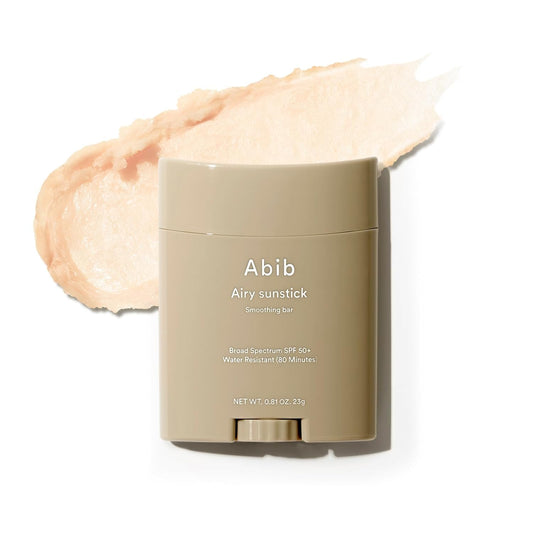 Abib Airy Sunstick SPF50+ 0.81oz | Korean Sunscreen Stick, No Whitecast, Water-Resistant