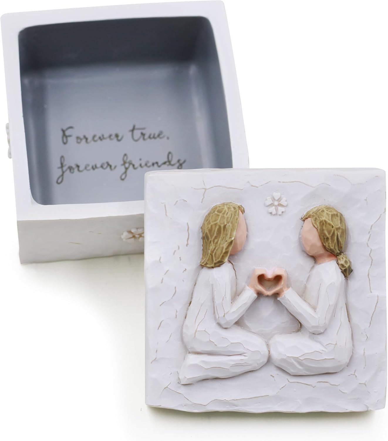 Birthday Gifts for Women, Sister Gifts, Friendship Gift, Best Friend Gift, Christmas Gifts for Sister, Sculpted Hand-Painted Keepsake Box