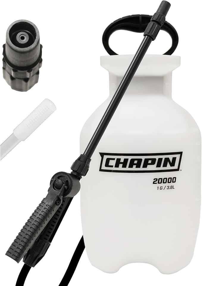 Chapin 20004 Made in USA 1 -Gallon Lawn and Garden Pump Pressured Sprayer, for Spraying Plants, Garden Watering, Weeds and Pests