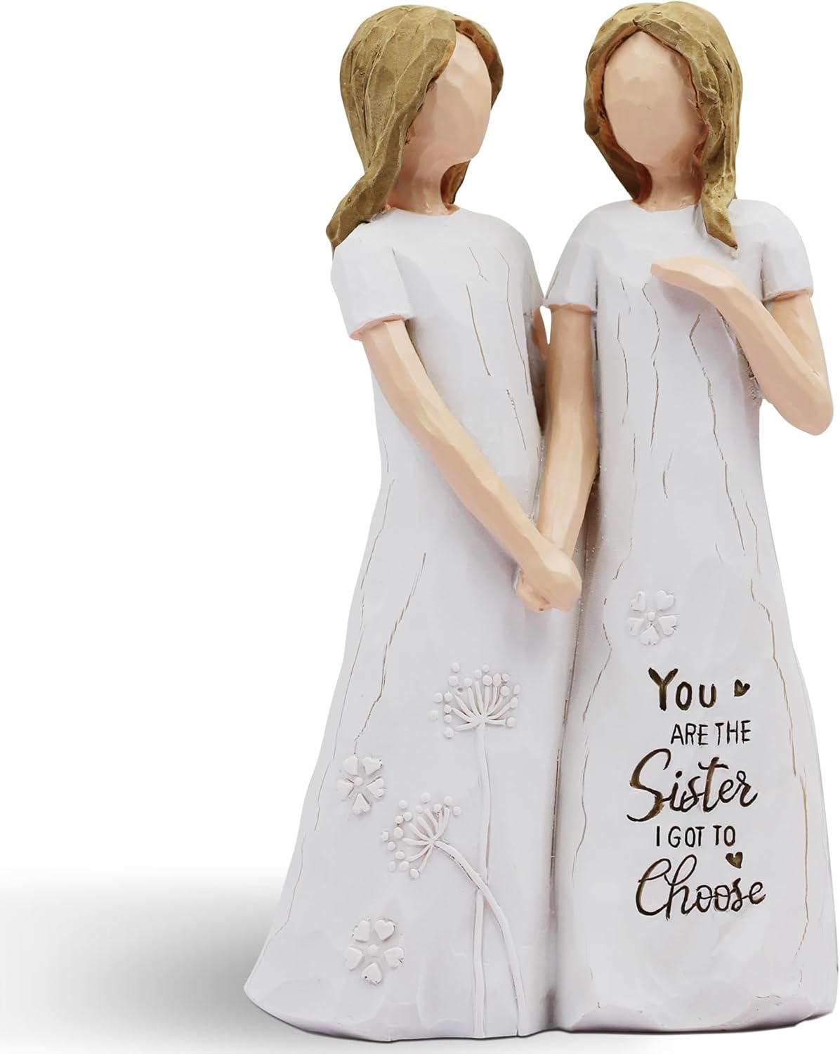 BORLESTA Best Friend Birthday Gifts for Women - Friendship Gifts for Women, Gifts for Friends Women, Sister Birthday Gifts, Bestie Gifts for Women - Friend Hand-Painted Figure