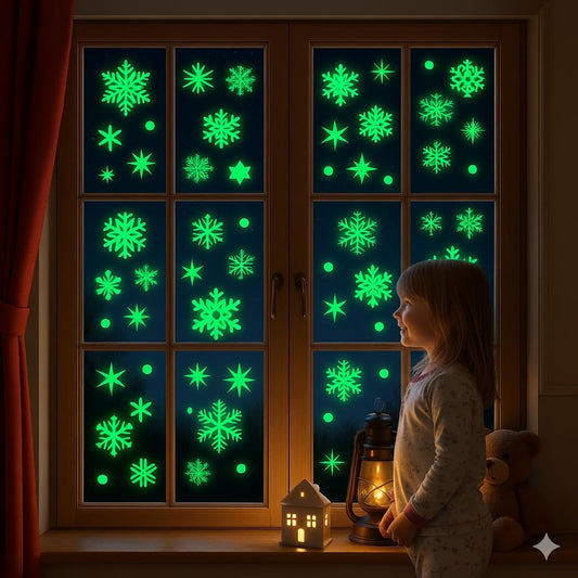 93 Pcs Christmas Window Clings – Holiday Decorations & Decals Christmas Stickers for Glass, Doors & Mirrors – Xmas Decoration Removable Christmas Decor