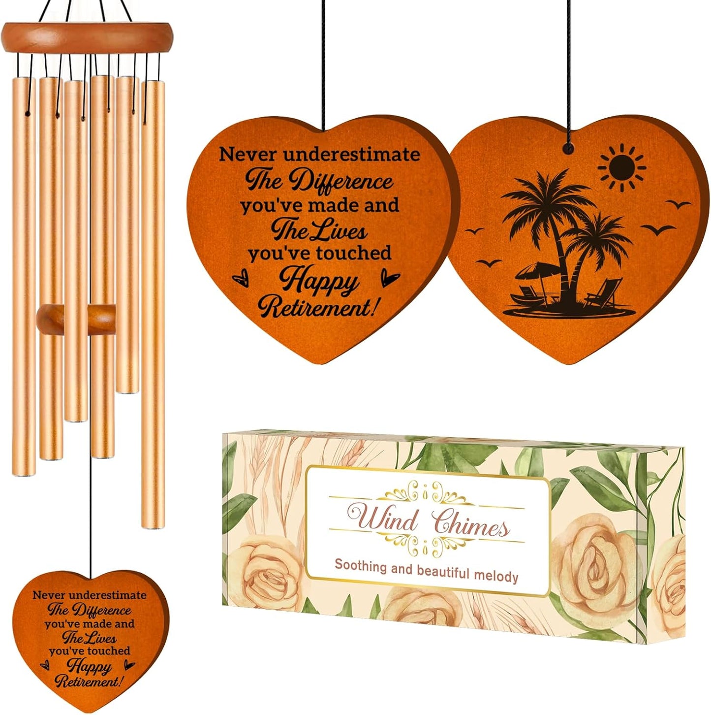 Aunt Gifts for Women, Birthday Gifts for Aunt from Niece Nephew, Unique Aunt Wind Chime Garden Decor, Mothers Day Christmas Thanksgiving