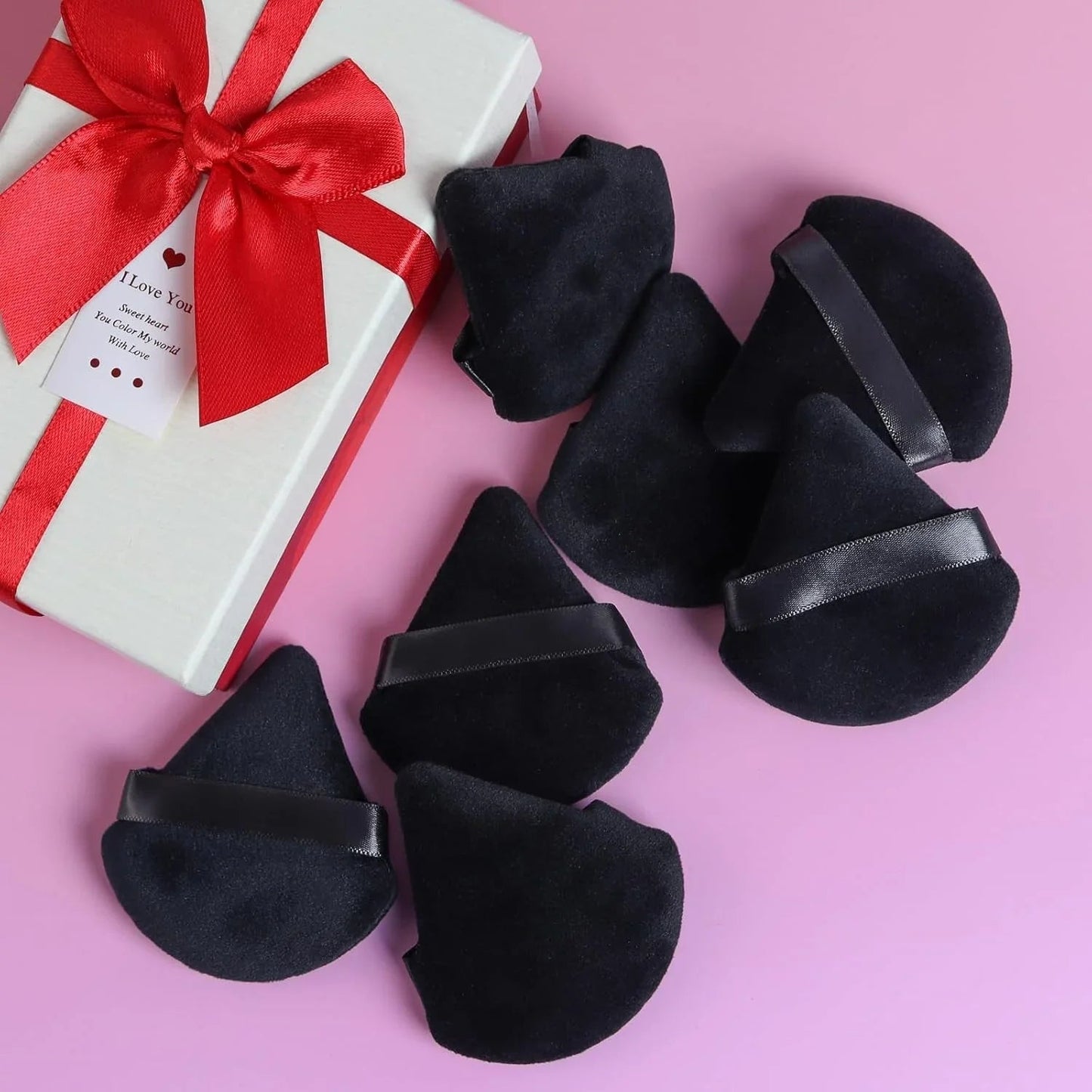 BEAKEY 12pcs Triangle Powder Puffs for Loose Powder & Foundation Makeup