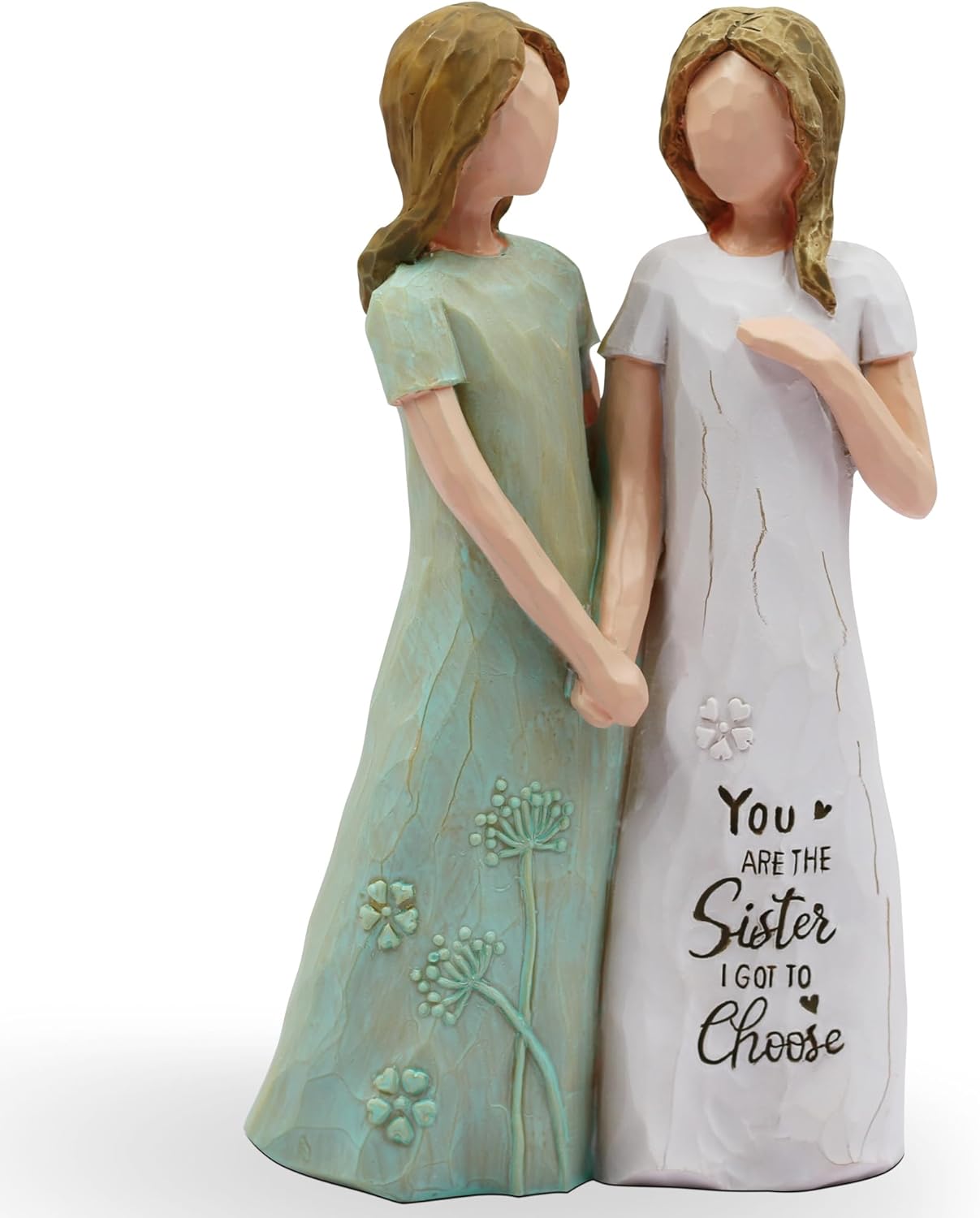 BORLESTA Best Friend Birthday Gifts for Women - Friendship Gifts for Women, Gifts for Friends Women, Sister Birthday Gifts, Bestie Gifts for Women - Friend Hand-Painted Figure