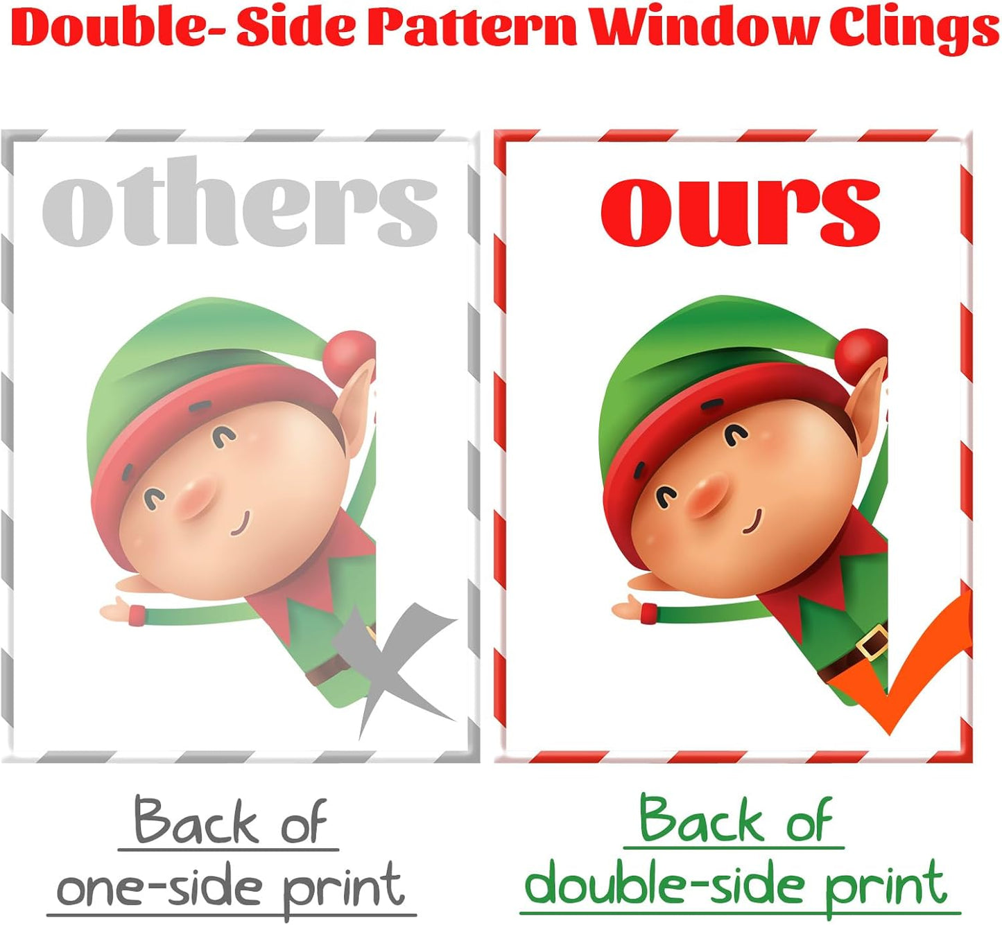 169 PCS Christmas Snowflake Window Cling Christmas Window Clings for Glass Windows Xmas Decorations