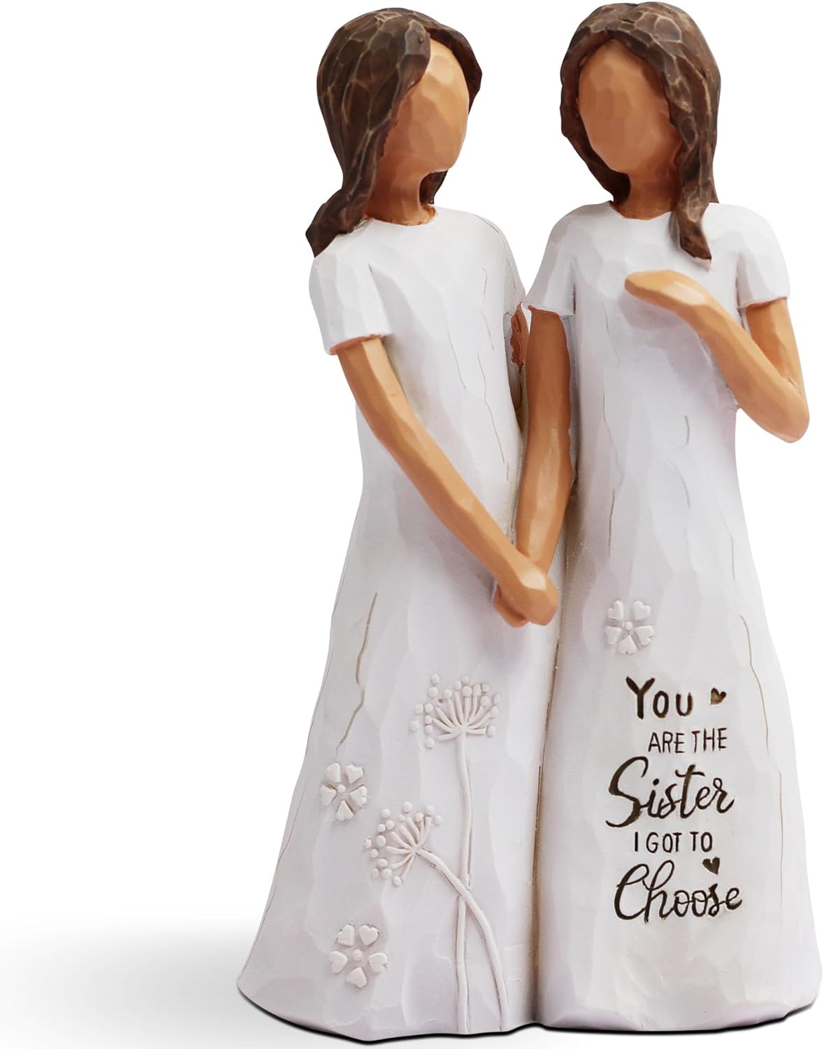 BORLESTA Best Friend Birthday Gifts for Women - Friendship Gifts for Women, Gifts for Friends Women, Sister Birthday Gifts, Bestie Gifts for Women - Friend Hand-Painted Figure