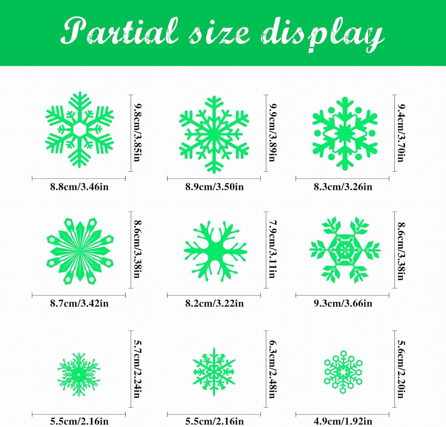 93 Pcs Christmas Window Clings – Holiday Decorations & Decals Christmas Stickers for Glass, Doors & Mirrors – Xmas Decoration Removable Christmas Decor