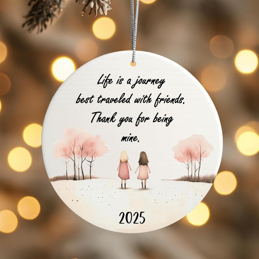 Friendship Ornament, for Women, Christmas Ornaments, Friend Ornaments for Women, Gift for Friends, Friend Ornament (2 Girls Friendship)